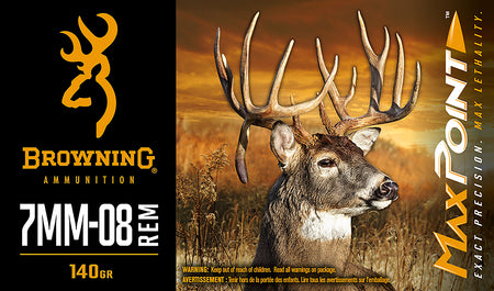 Browning 7mm-08 Remington B192107082 Max Point Polymer Tip PT 140 Grain