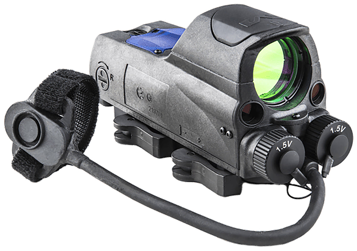 Mepro MOR PRO 2.2 MOA Dot/Bullseye Reflex Sight, Green and IR Laser, Black