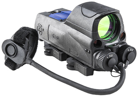 Mepro MOR PRO 2.2 MOA Dot/Bullseye Reflex Sight, Green and IR Laser, Black
