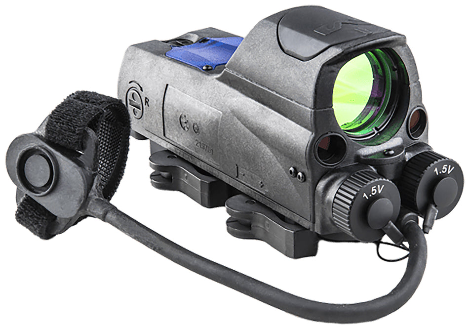 Mepro MOR PRO 2.2 MOA Dot/Bullseye Reflex Sight, Green and IR Laser, Black