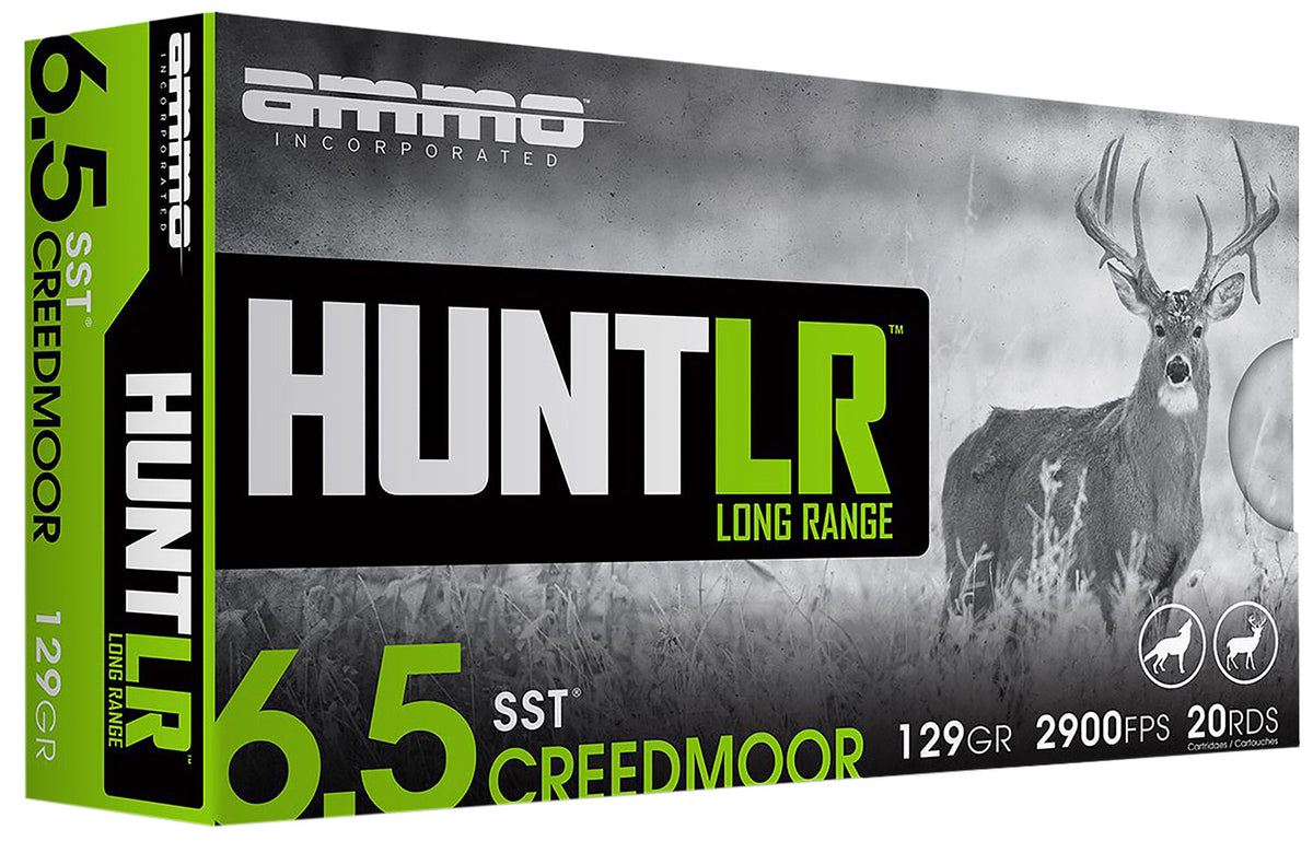 Ammo Inc 6.5mm Creedmoor 65CM129SSTA20 Hunt Super Shock Tip SST 129 Grain