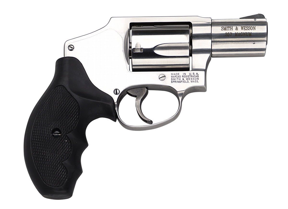 Smith & Wesson 163690 Model 640 *CA Compliant 357 Mag or 38 S&W Spl +P 5 Shot 2.12" Stainless Steel Barrel/Cylinder, Satin Stainless Steel J-Frame, Snag-free Enclosed Hammer, Internal Lock