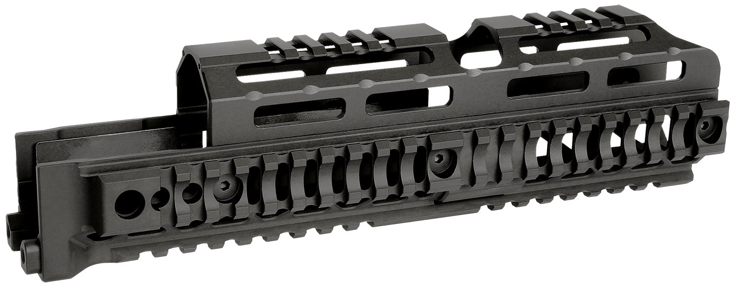Midwest Industries AK Alpha Series 10" Drop-In Handguard Black Anodized 6061 Aluminum AK-47/AK-74
