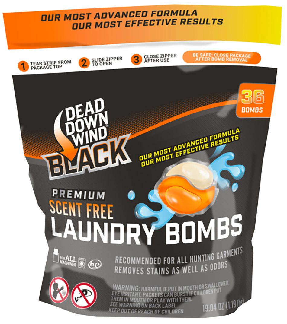 Dead Down Wind 118418 Black Premium Unscented Laundry Bombs 36CT