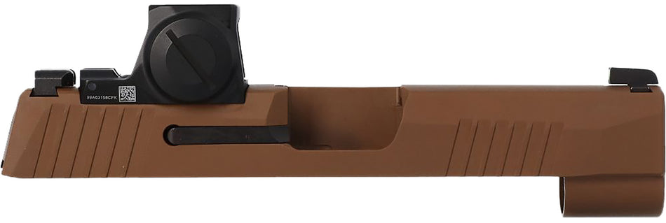 Sig Sauer P365XL 9mm Luger Coyote Tan Cerakote Serrated Stainless Steel Slide Assembly