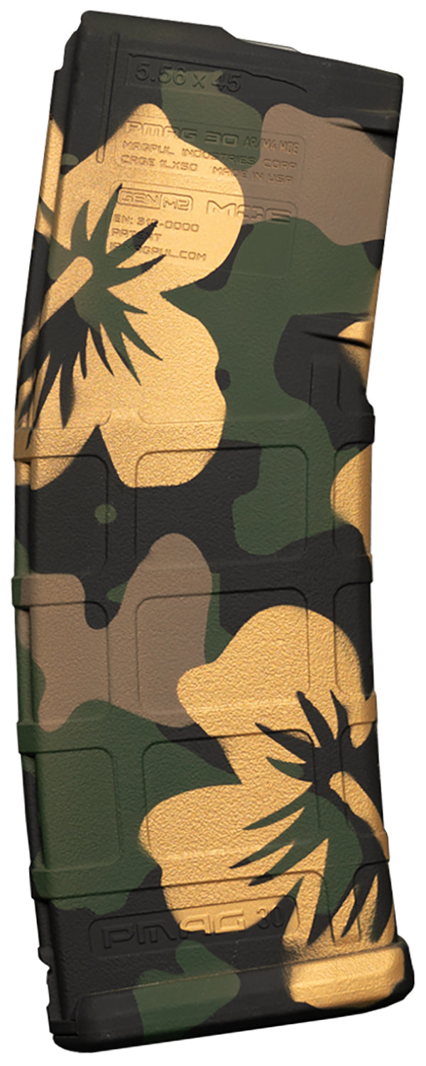 Weapon Works 228056 AR/M4 PMAG 30 Round GEN M2 MOE Magazine Aloha Woodland Pattern