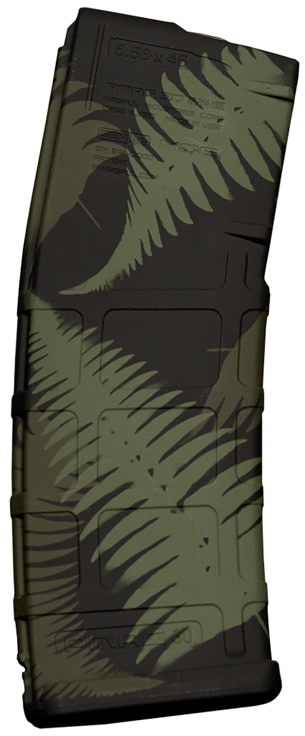 Weapon Works 228048 AR/M4 PMAG 30 Round GEN M2 MOE Magazine Ferns Green Pattern