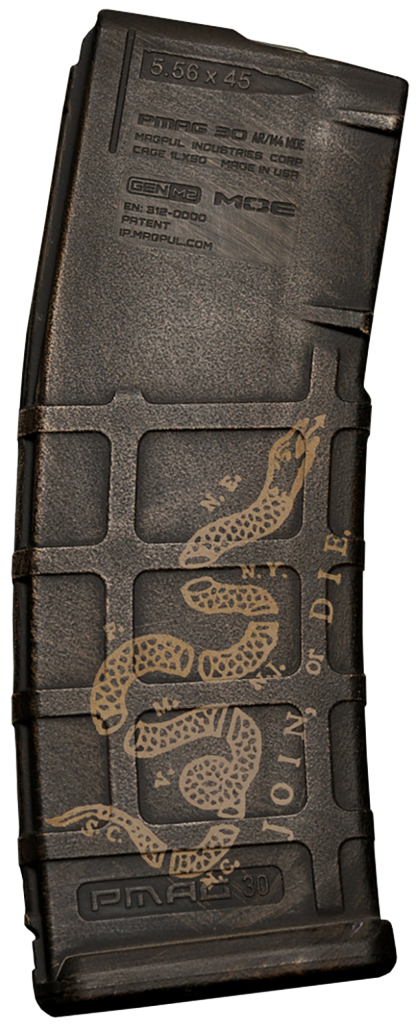 Weapon Works 228052 AR/M4 PMAG 30 Round GEN M2 MOE Magazine Join Or Die Pattern