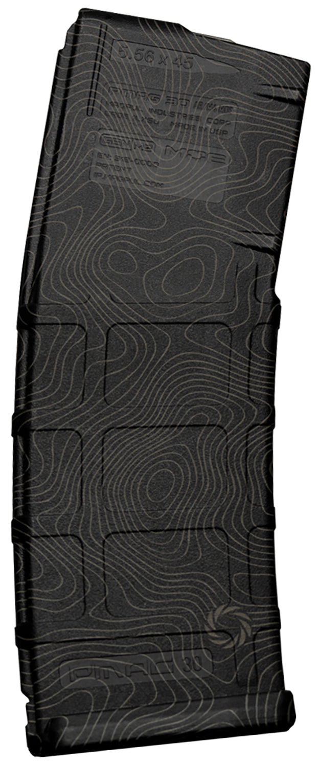 Weapon Works 228053 AR/M4 PMAG 30 Round GEN M2 MOE Magazine Laser Topo Pattern