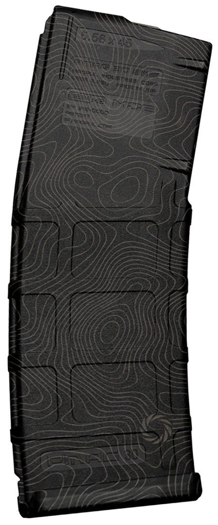 Weapon Works 228053 AR/M4 PMAG 30 Round GEN M2 MOE Magazine Laser Topo Pattern