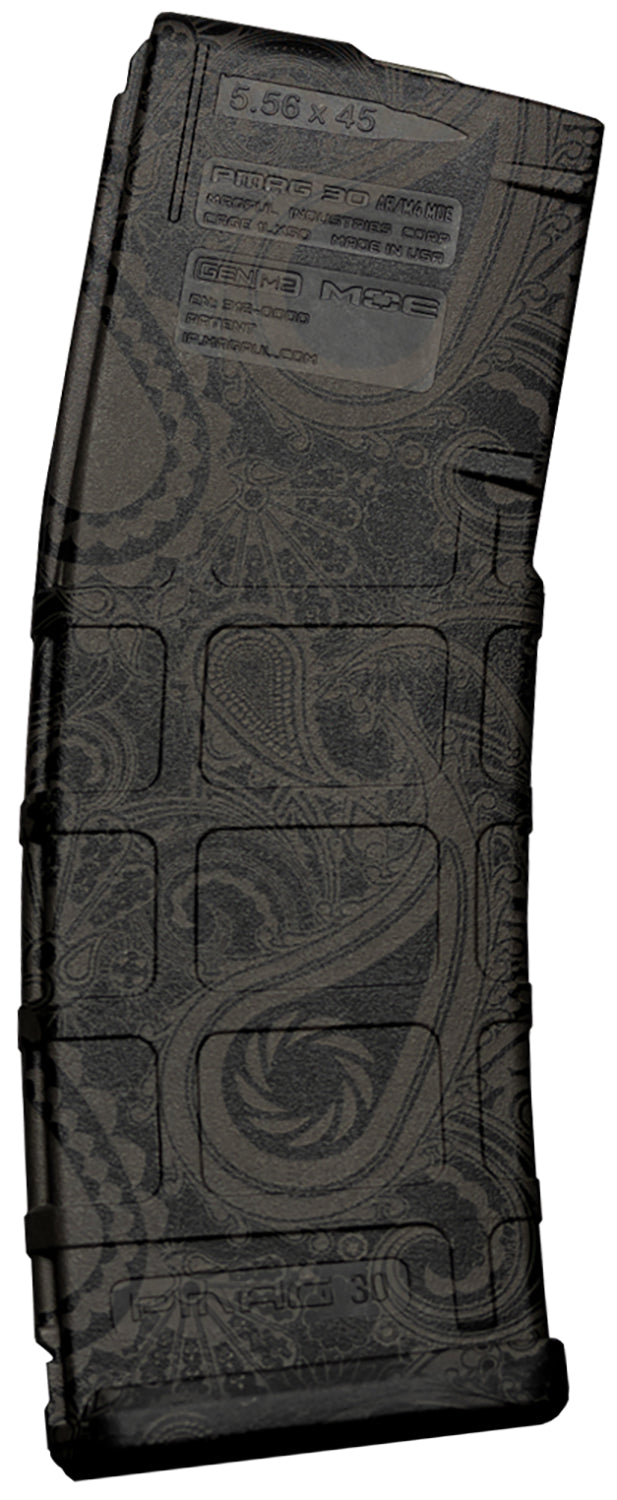 Weapon Works 228099 30rd PMAG GEN M2 MOE AR/M4 Laser Paisley Polymer Rifle Magazine