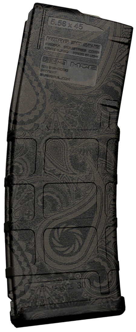 Weapon Works 228099 30rd PMAG GEN M2 MOE AR/M4 Laser Paisley Polymer Rifle Magazine
