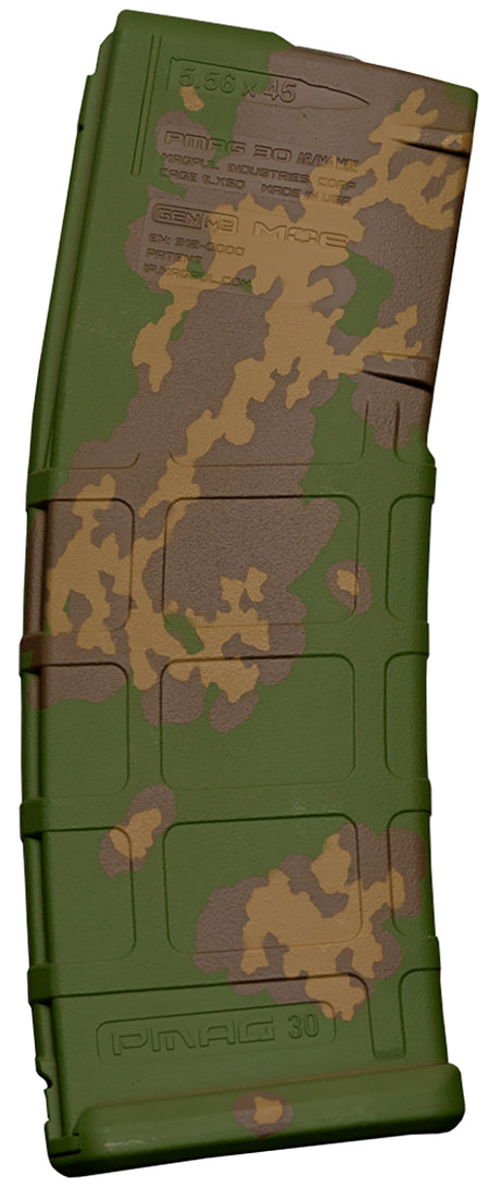 Weapon Works 228051 30rd PMAG GEN M2 MOE AR/M4 Partizan Camo Polymer Rifle Magazine