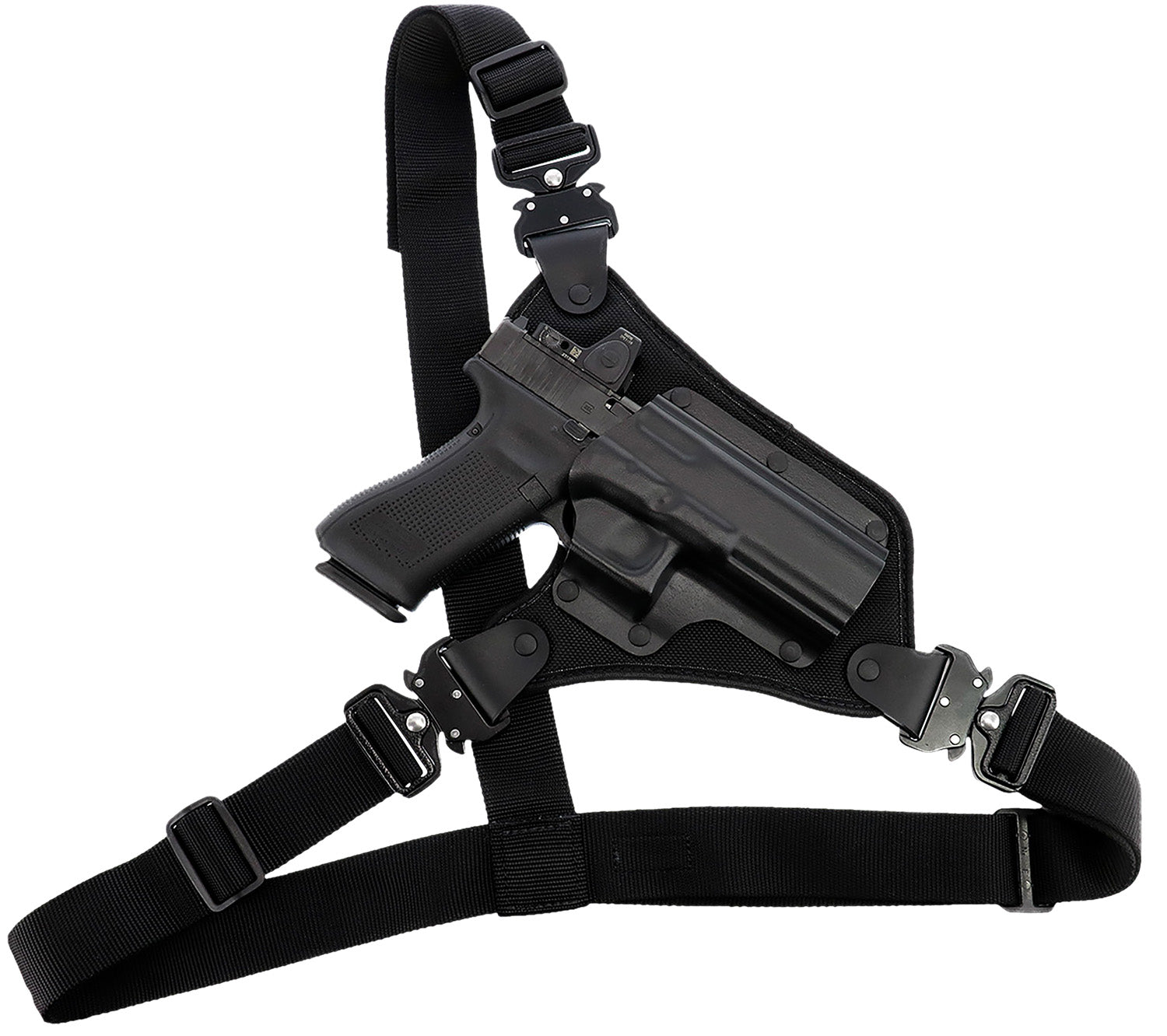 Galco HR186B High Ready Hunting Chest Holster Black Fits Ruger Alaskan Chest Up To 58"