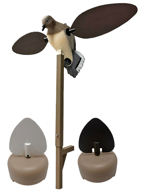 Mojo Outdoors Flock A Flickers Decoy Combo with Voodoo/2 and 2 Flicker Decoys, Brown White