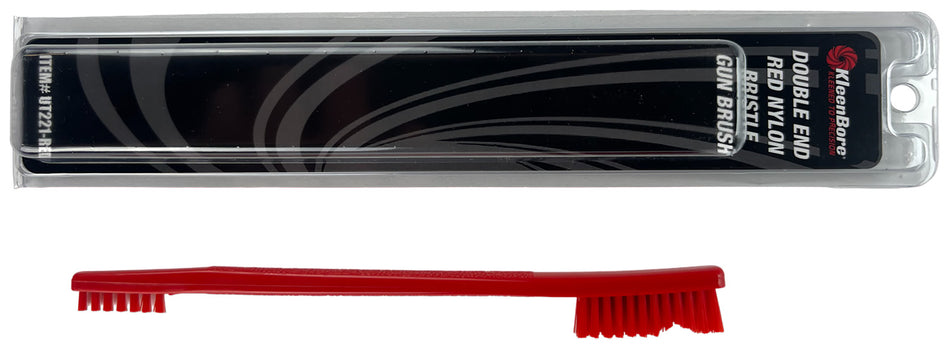 KleenBore Red Nylon Double Ended Firearm Utility Cleaning Brush UT221RED