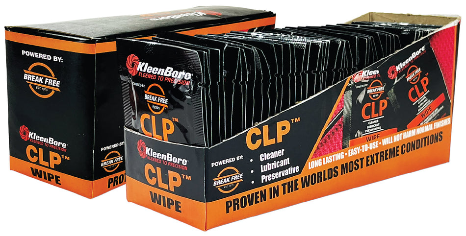 KleenBore BreakFree CLP Firearm Cleaning Wipes 50QTY