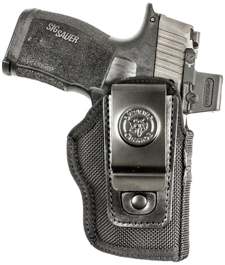 DeSantis Gunhide Pro Stealth IWB Nylon Holster for Sig P365 with Red Dot Ambi Black