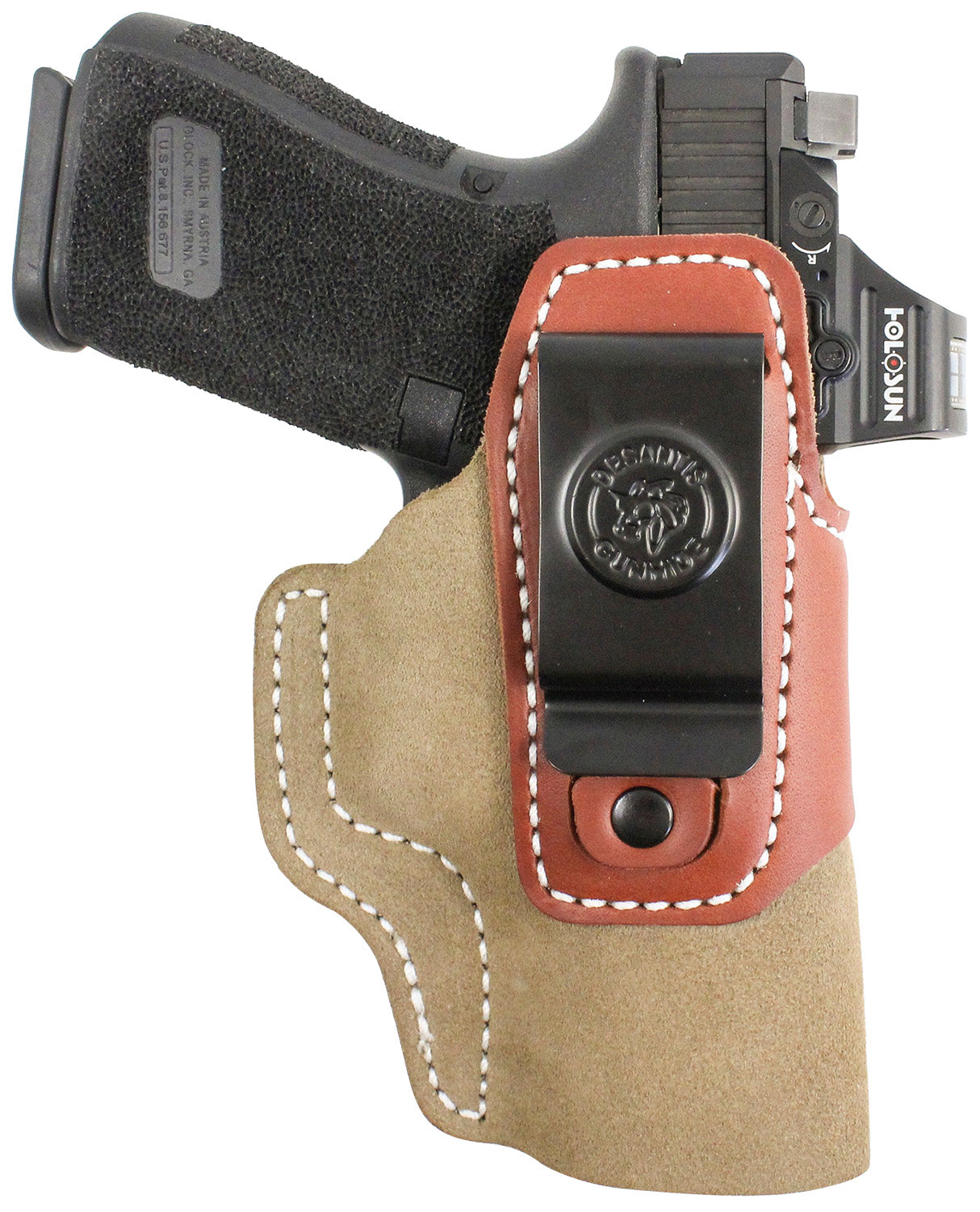 DeSantis Gunhide Transit IWB Hybrid Kydex Leather Holster for Sig Sauer P365 Ambi Natural