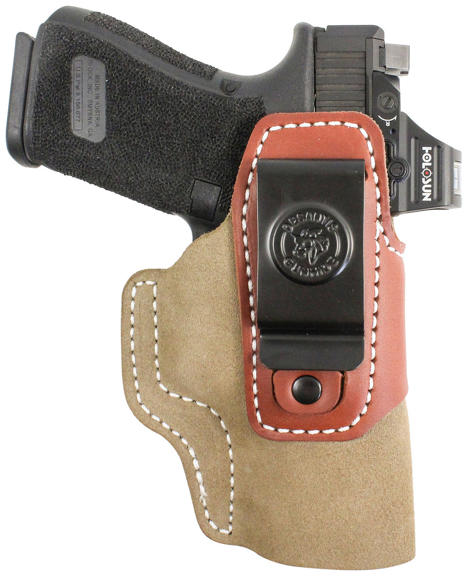 DeSantis Gunhide Transit IWB Hybrid Kydex Leather Holster for Sig Sauer P365 Ambi Natural