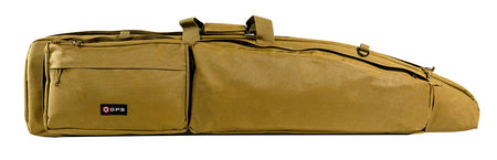 GPS Bags GPSDBRC50TAN 50" Tan Double Rifle Case with Velcro Tie-Downs and Padded Separator