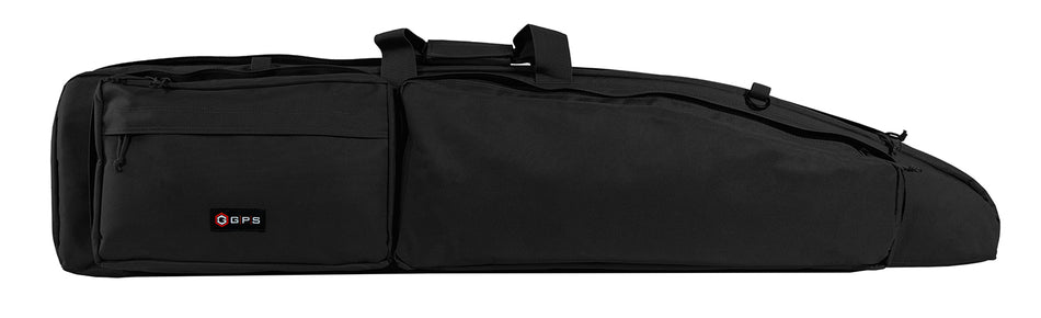 GPS Bags GPSDBRC42BLK 42" Black Double Rifle Case Velcro Tie-Downs and Padded Rifle Separator