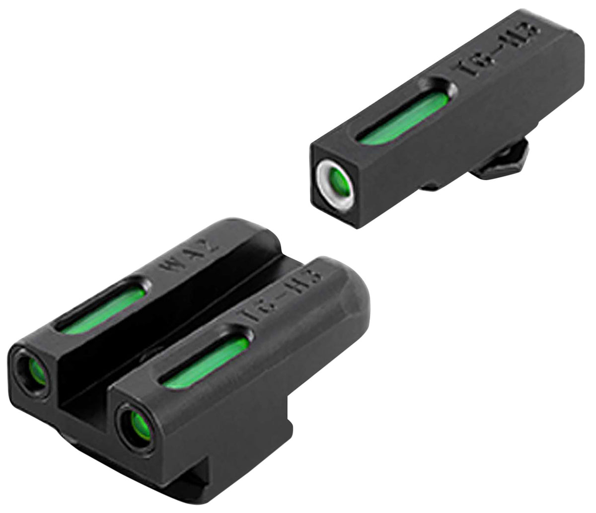 TruGlo TFX Day/Night Tritium Fiber Optic White Outline Replacement Sights for Walther PPS