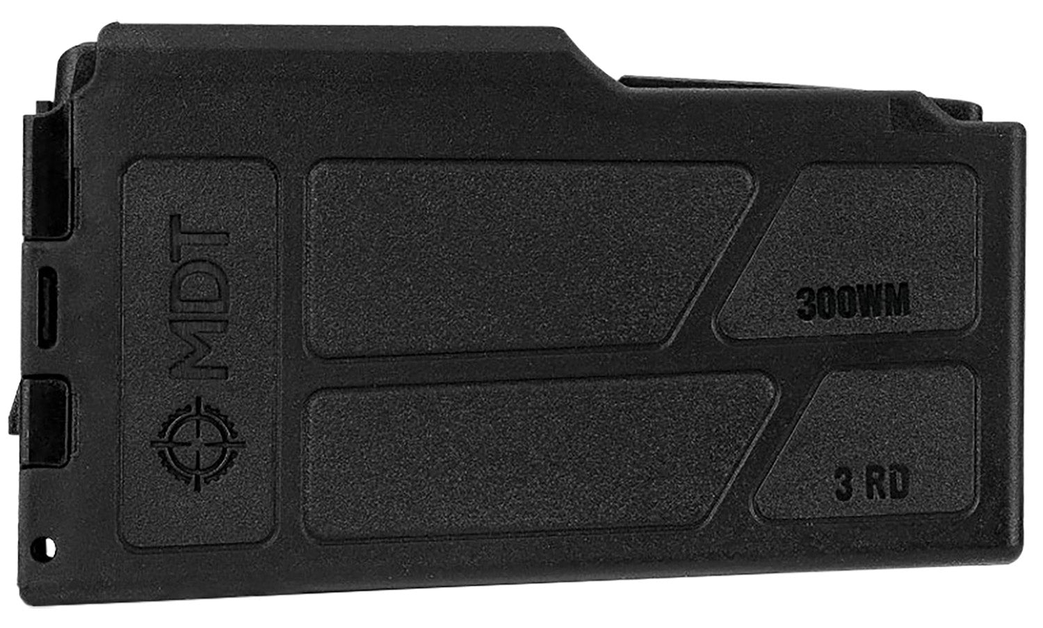 MDT 106256BLK AICS 3-Round .300 Win Mag Long Action Black Polymer Rifle Magazine