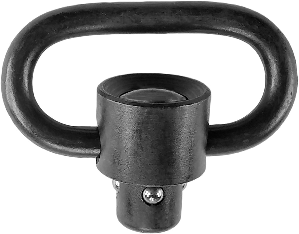 GrovTec Heavy Duty Recessed Plunger Push Button Quick Detach Swivel Set – Black