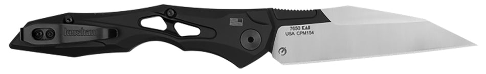 Kershaw 7650 Launch 13 Auto Folder 3.50" Wharncliffe Satin Grind CPM 154 SS Blade, Black Anodized Aluminum Handle