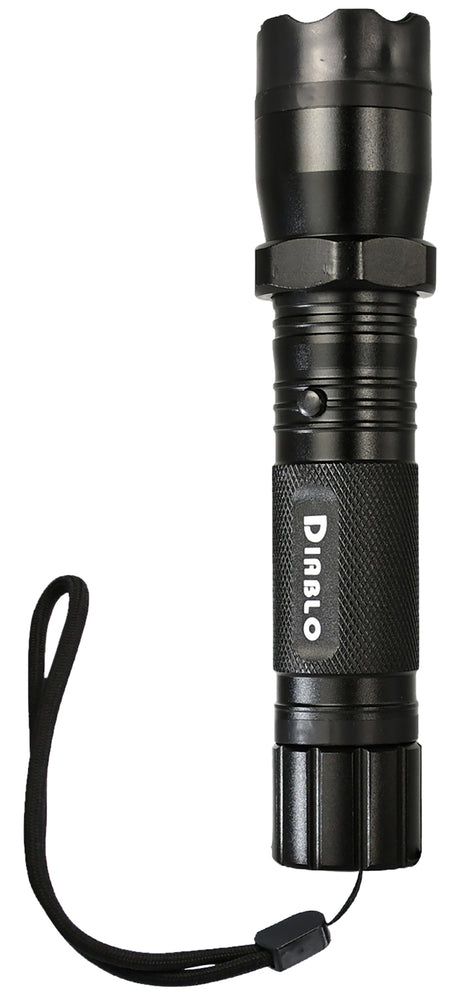 Guard Dog Security TLSGGDD Diablo Black Aluminum Tactical Flashlight with Concealed Stun Gun