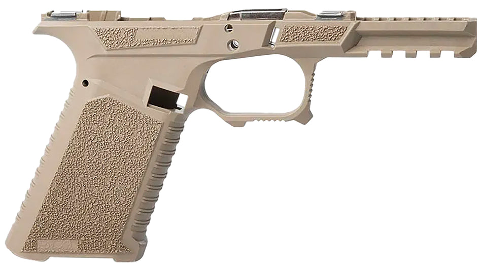 SCT Manufacturing 0225010100IA Full Size Polymer Frame for Gen3 17/22/31 - Flat Dark Earth, Aggressive Texture Grip, Includes Locking Block