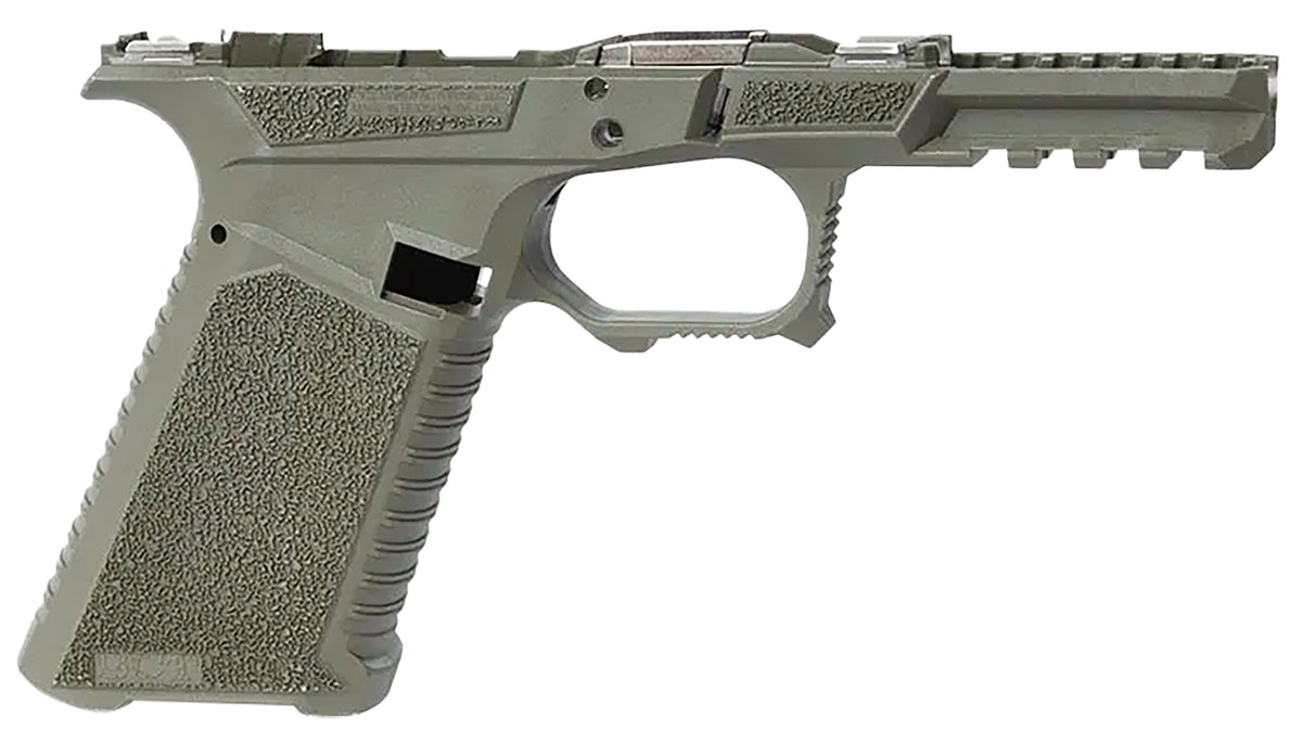 SCT Manufacturing 0225010100IB Full Size OD Green Polymer Frame for Gen3 17/22/31 - Aggressive Texture Grip, Includes Locking Block