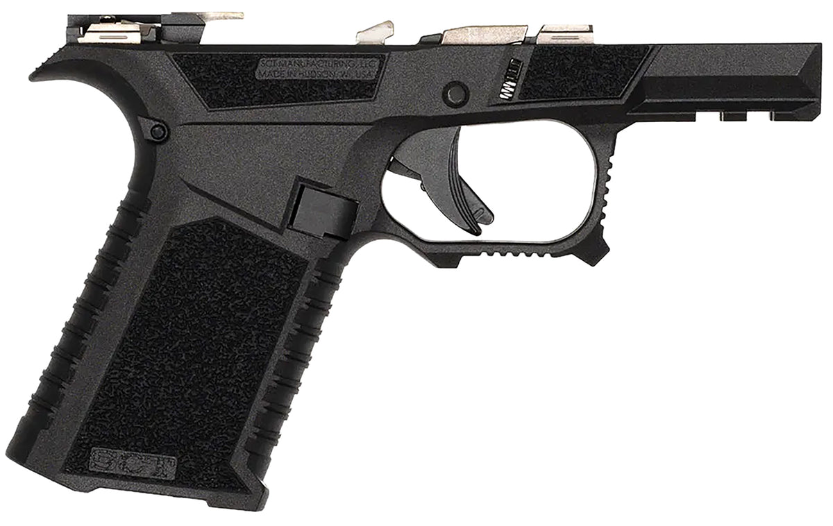 SCT Manufacturing 226020000 SC Black Polymer Frame for Glock 43X/48 - Aggressive Texture Grip