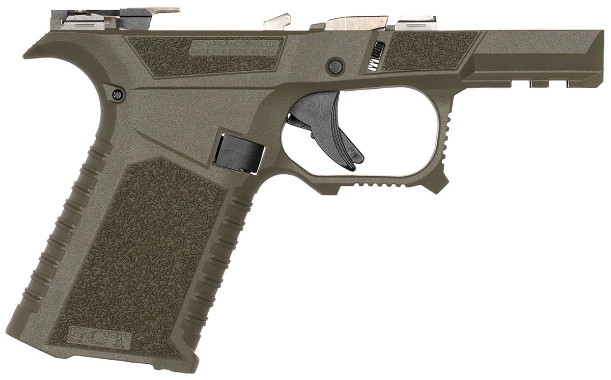 SCT Manufacturing 0226020000IB Sub-Compact Frame for Glock 43X/48 - OD Green, Aggressive Texture