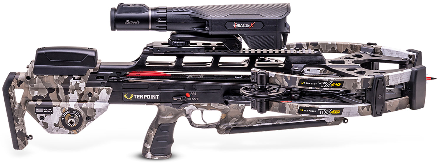 TenPoint CB240027869 TX 440 440 FPS Crossbow with ACUslide Maxx and Burris Oracle Vektra