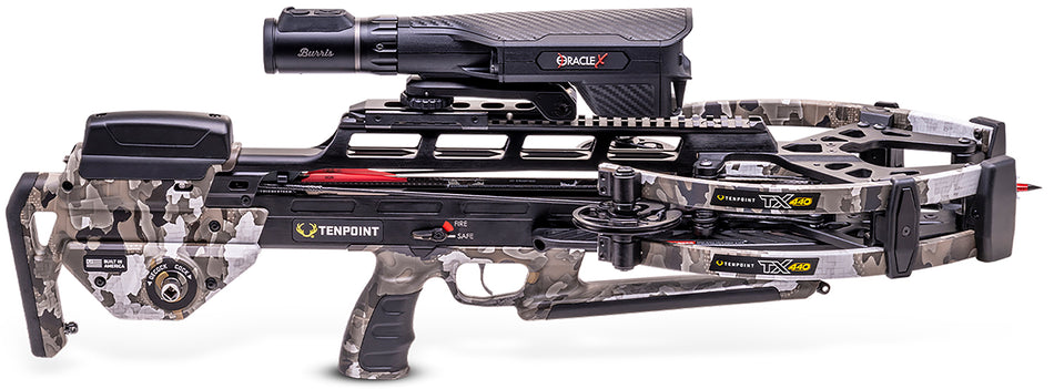 TenPoint CB240027869 TX 440 440 FPS Crossbow with ACUslide Maxx and Burris Oracle Vektra