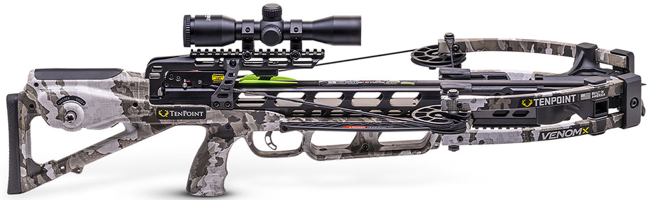 TenPoint CB240077559 Venom X 390 FPS Crossbow with ACUslide and Pro-View 400 Scope Vektra