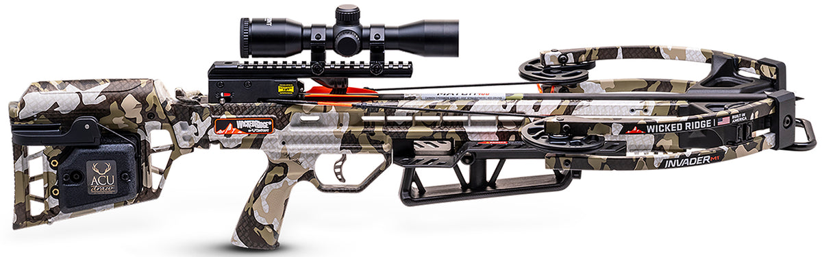TenPoint WR240054552 Invader M1 390 FPS Crossbow with ACUdraw and Pro-View 400 Scope Peak XT