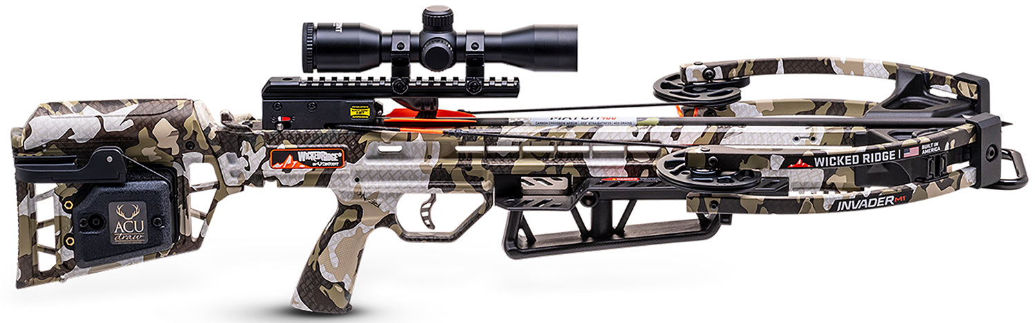 TenPoint WR240054552 Invader M1 390 FPS Crossbow with ACUdraw and Pro-View 400 Scope Peak XT