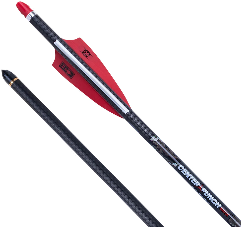 TenPoint HEA7706 CenterPunch HPX 20" Carbon Arrow with Alpha Nock .001 Straightness Red 3 Pack