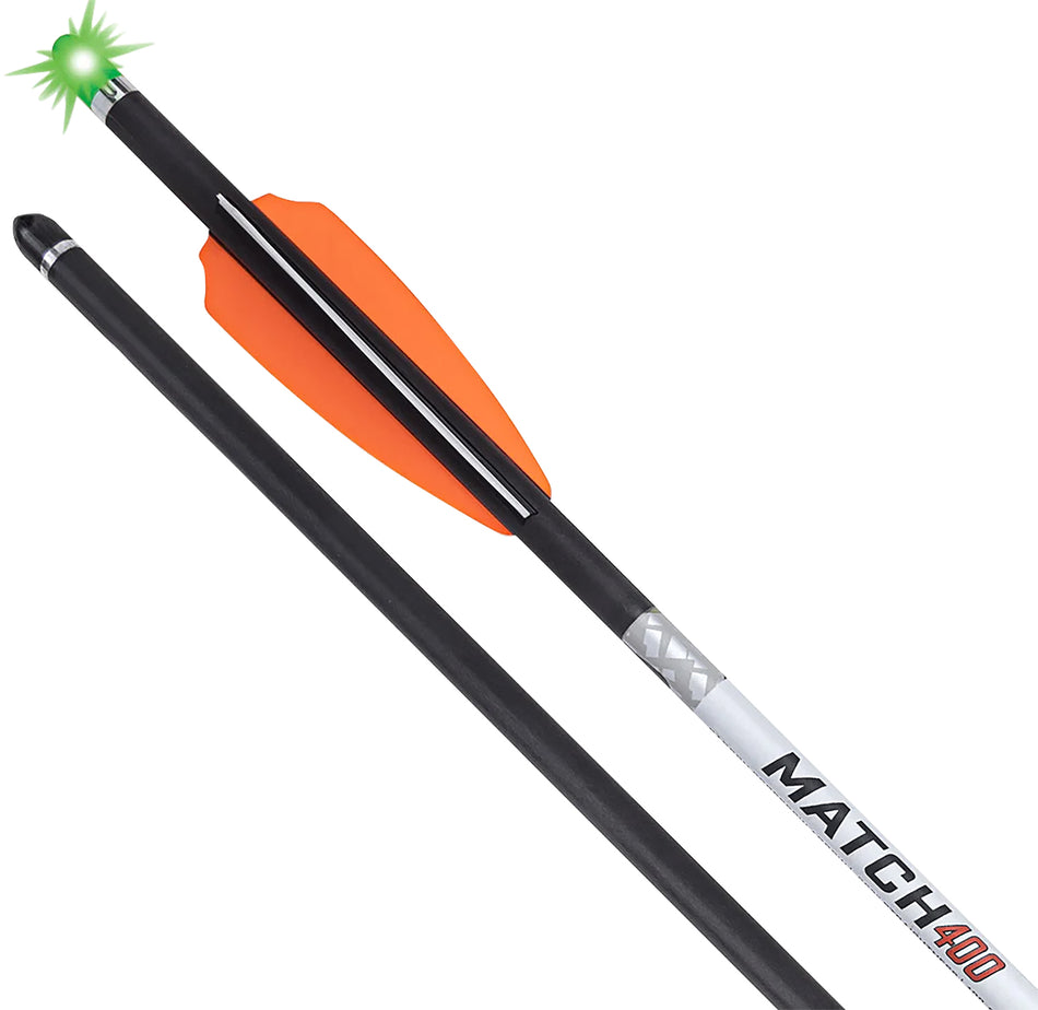 TenPoint HEA7693 Match 400 20" Carbon Arrow with Alpha-Blaze Lighted Nock .004 Green 3 Pack