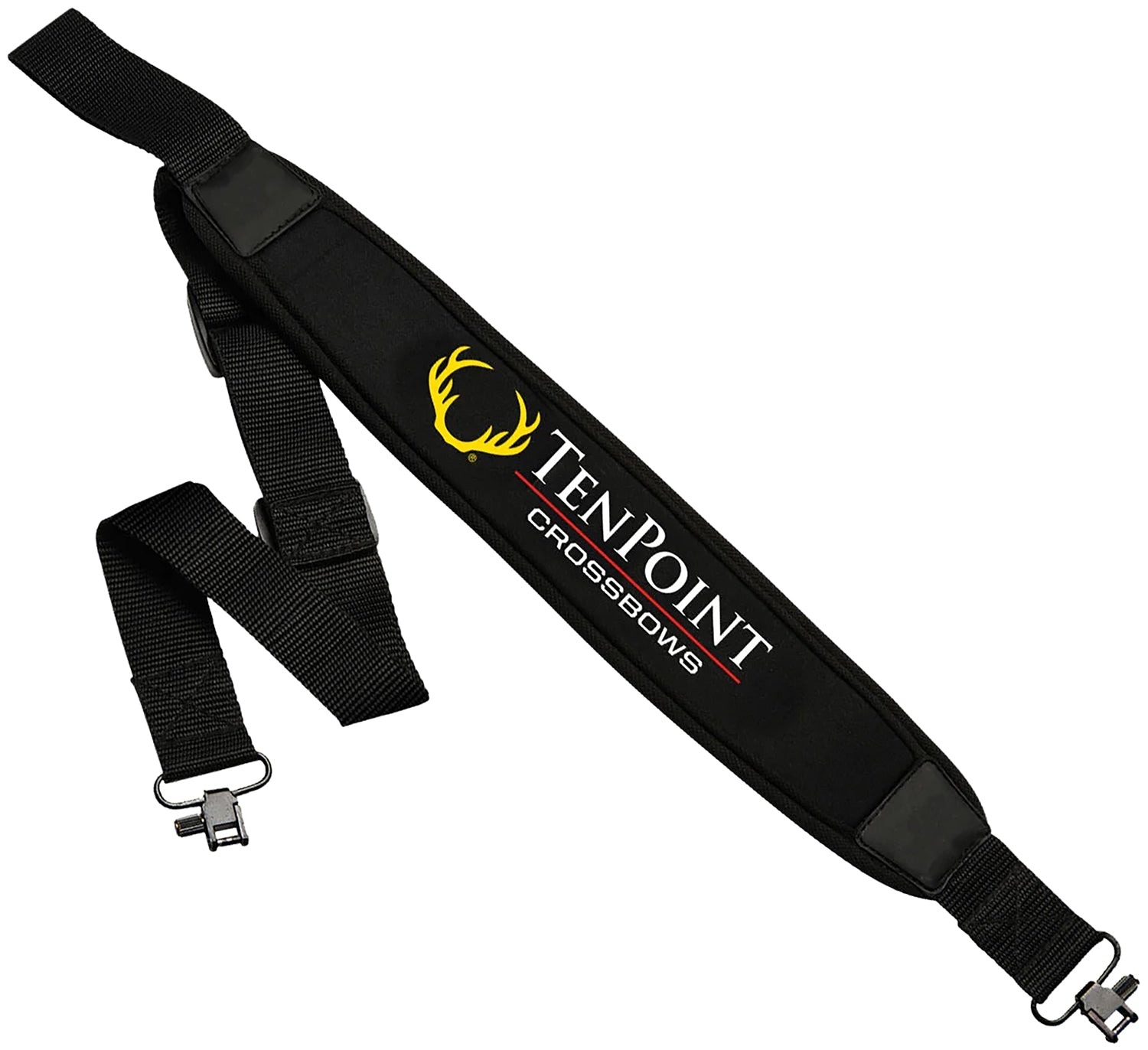 Tenpoint Neoprene Sling Black with Custom Swivels and Adjustable Heavy-Duty Strap