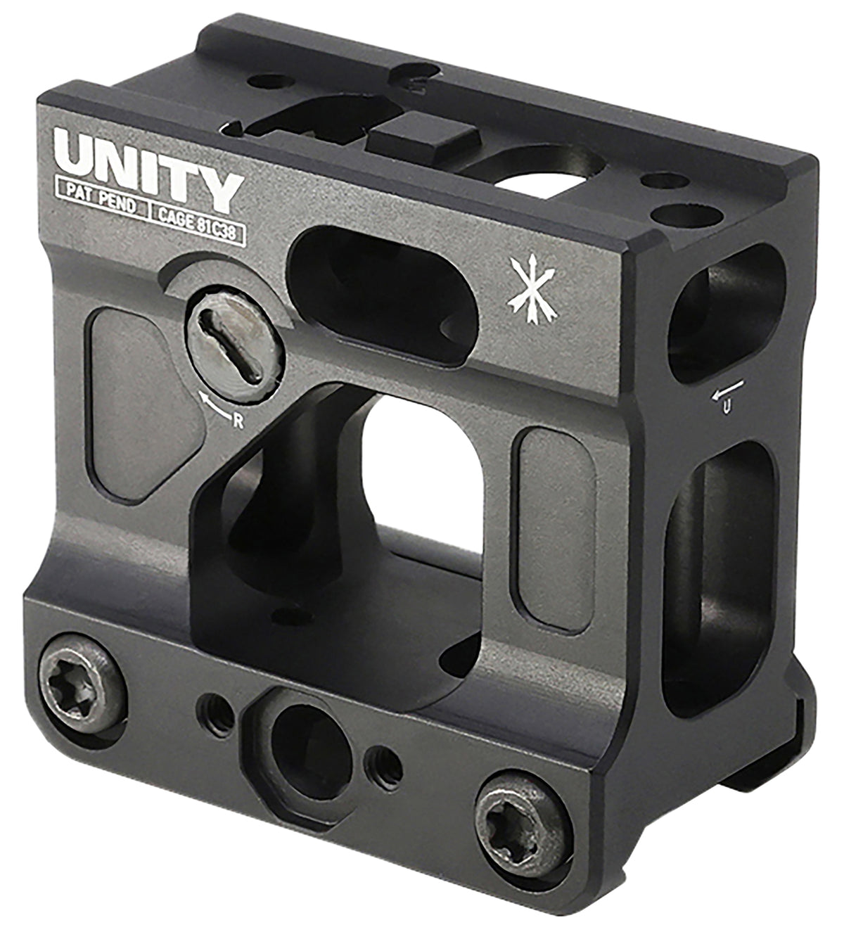 Unity Tactical FAST Micro Mount Black Anodized FSTMICB Aimpoint Micro Footprint