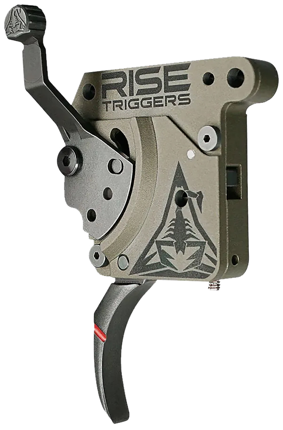 Rise Armament Reliant Curved Trigger Black and FDE Rem 700 Compatible