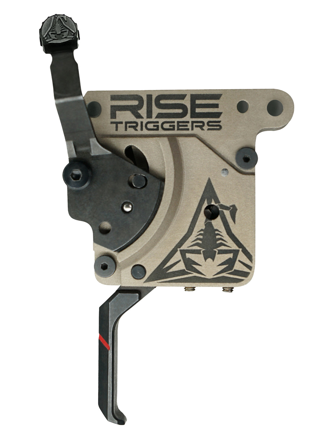 Rise Armament Reliant Black/FDE Flat Trigger with Bolt Catch AR-15