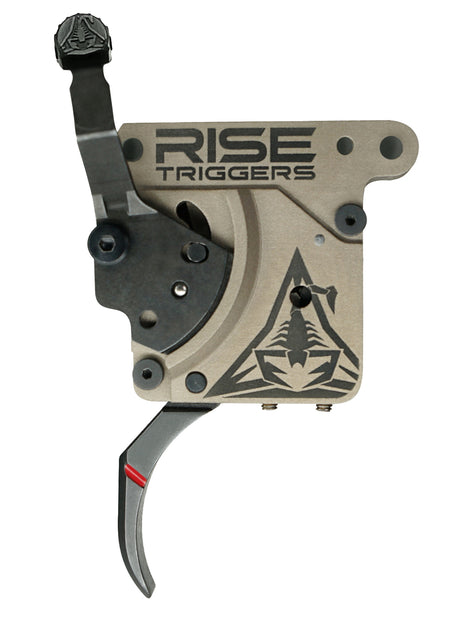 Rise Armament Reliant Pro Curved Trigger Black/FDE Rem 700 with Bolt Catch