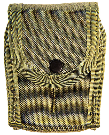 HSGI 41DC02OD Duty TACO Double OD Green Nylon MOLLE/Belt Handcuff Pouch