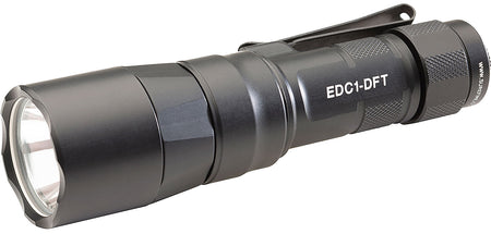 SureFire EDC1DFTBK Dual Fuel EDC Flashlight Black Anodized 25/350/650 Lumens White LED