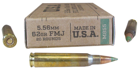 Winchester 5.56x45mm NATO SGM855KW M855 Full Metal Jacket FMJ 62 Grain